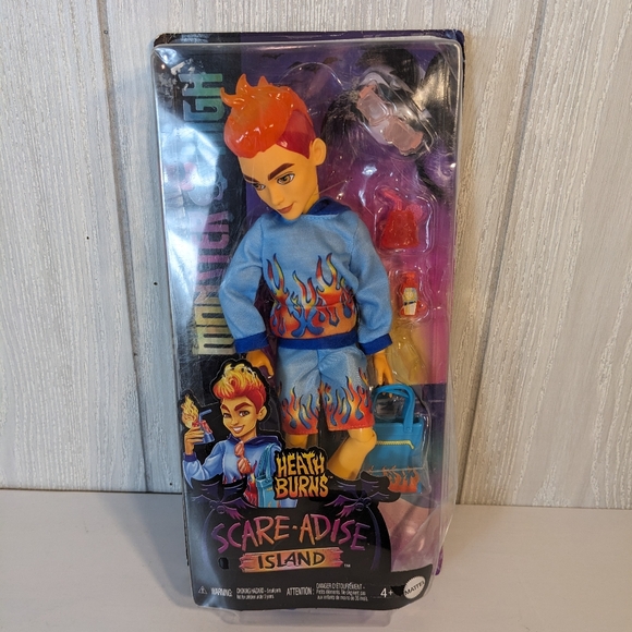 Monster High Scare-Adise Island Heath Burns 12" Doll Swim Clothing & Accessories - Picture 1 of 6